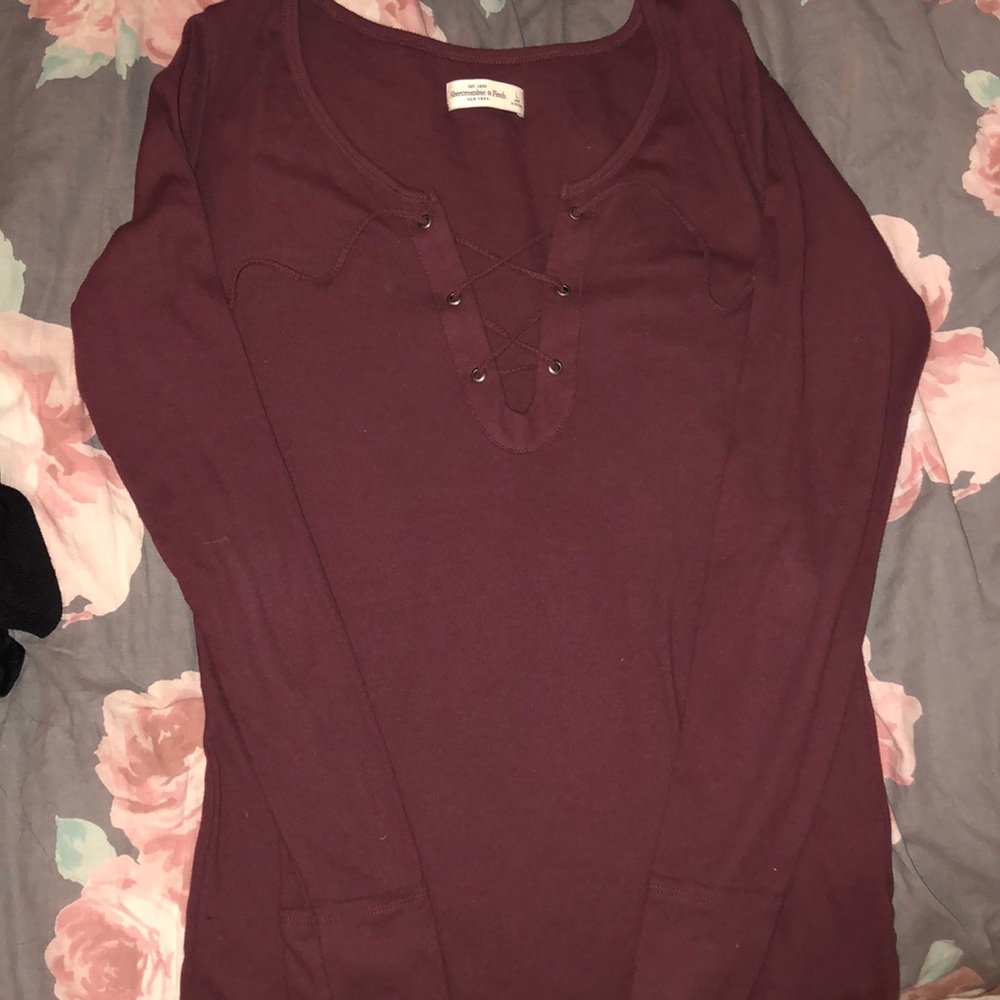 Lace up shirt